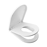 Ibergrif Toilettensitz Kinder, 2 in 1 WC Sitz mit Absenkautomatik, D-Form...