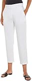 Tommy Hilfiger Damen Hose Chino Slim Fit, Weiß (Th Optic White), 46