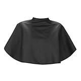 HonGien Friseurumhang Kurz Barber Cape Klein Umhang Schwarze Wasserdicht Make up...