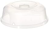 Curver Mikrowellen-Abdeckhaube in transparent, Plastik, 27 x 9.5 x 27 cm
