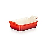 Le Creuset Rechteckige Auflaufform Tradition aus Steinzeug, 19 cm, 1.1 Liter,...