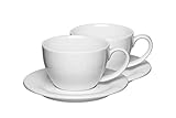 Mahlwerck Barista Café au Lait Tasse, Milchkaffee 350 ml, Kaffeetasse mit...