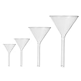 DECHOUS 4 Teiliges Set Glastrichter Runde Trichter Aus Borosilikatglas Für...