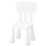 Ikea Mammut Kids Kinderstuhl für drinnen und draußen, Weiß, 1 Stück