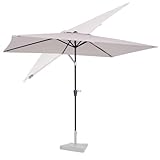 VONROC Sonnenschirm rechteckig 200x300 - Rechteckiger Sonnenschirm für Terasse,...