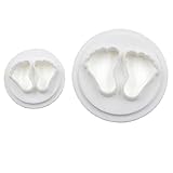 Froiny 2pcs Baby-fuß-ausstechform DIY Fuß Plätzchen-Form-schneiden...