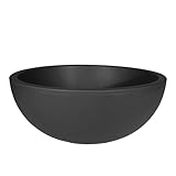 Kunststoff Pflanzschale rund anthrazit - 39 cm - Blumenkübel aus recyceltem...