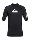 Quiksilver All Time - Kurzärmliger Rashguard mit UPF 50 für Männer Schwarz