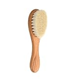 Naturhaarbürste für Babys, Babybürste aus weichen Borsten, ideale Haarbürste...