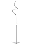 lightling LED Stehleuchte Wibke, Korpus aus nickel matt Metall, fest verbaute...