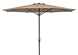 Schneider Sonnenschirm Korsika, natur, 320 cm rund, 711-81, Gestell Alu/Stahl,...