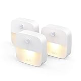 eufy Glow 3 Pack LED Nachtlicht mit Bewegungssensor, Warmes weißes Lichter,...