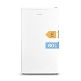 Comfee RCD80WH2(E) Kühlschrank mit Gefrierfach/ 80L Tischkühlschrank/Obst- und...