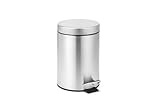 Linsar - Mülleimer - Edelstahl Mini Badezimmer Mülleimer mit...