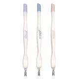 IVON Cuticle Trimmer with Pusher, 3pcs Rubber Tip Cuticle Tool for Nail Art
