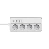 Offgridtec Smart WiFi Steckdosenleiste mit 4 Steckdosen + 2 USB-A & 2 USB-C,...
