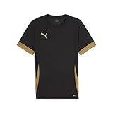 PUMA Unisex Teamgoal Matchday Jr Fußballtrikot, Puma Black-puma Gold-Matte...