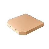 WePack 10 Stück PIZZAKARTON PIZZASCHACHTEL 320X320X40 mm INNENMASS BRAUN...