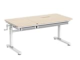 HOKO Kinderschreibtisch, Höhenverstellbar Kinderschreibtische 120x60 cm,...