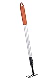 BLACK+DECKER Gartenrechen 5-Zahn - Verstellbar von 66 bis 100 cm - Karbonstahl,...