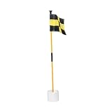 Baoblaze Golf Putting Green Flagge und Lochbecher, Golf Fahne mit Loch, Flaggen...