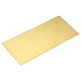 QUARKZMAN Messingblech, 1 Stück 100 x 50mm / 4' x 2' x 1mm H62 Metallplatten...