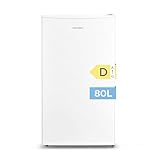 Comfee RCD80WH3(E) Kühlschrank mit Gefrierfach, 80L Kleiner Kühlschrank,...