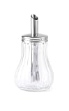 HENDI Zuckerstreuer, Glasspender, Dosierer, Zuckerdose, ø80x(H)140mm, Edelstahl...