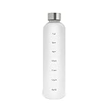 papasgix Trinkflasche 1l Sport, Wiederverwendbare Plastikflasche BPA frei,...