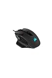 CORSAIR NIGHTSWORD RGB Wired Tunable FPS/MOBA Gaming Mouse - 18.000 DPI - 10...