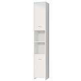 Casaria® Badezimmerschrank 30cm breit Hochschrank 6 Fächer verstellbar 2...