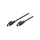 Goobay 50057 S Video Kabel vergoldete Mini DIN Stecker 4 polig S-Videokabel...