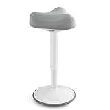 SONGMICS Hocker, Stehhocker um 360° neigbar, Schreibtischstuhl,...