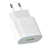 USB Ladegerät, 18W Quick Charge 3.0 Schnellladegerät USB Netzteil für Samsung...