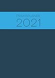 Praxisplaner 2021: Großer Terminplaner 2021 mit Datum, Uhrzeiten mit 15 Minuten...