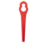 60 Stück PA6 Ersatzmesser-Set Kompatibel für Einhell Rasentrimmer GE-CT 18 Li,...
