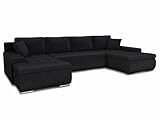 Wohnlandschaft mit Schlaffunktion Faris U-Form - Couch, Schlafsofa mit...