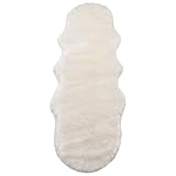 WOLTU Fellteppiche Schaffell, Kunstfell Lammfellimitat Teppich flauschig,...