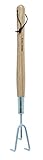 Kent & Stowe Hand 3 Zinken-Grubber lang – Garten-Grubber aus Edelstahl, zum...