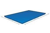 Bestway Flowclear PE-Abdeckplane 264 x 174 cm, für eckige 259 x 170 cm Steel...