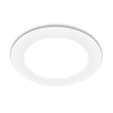 BRILONER - 1x LED Einbaustrahler 230V flach, neutralweißes Licht, 12W, 1200lm,...