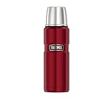 Thermos Stainless King Thermosflasche rot 0,47l - Edelstahl, absolut dicht, mit...