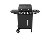 El Fuego® „San Francisco“ Gasgrill | 3+1 Brenner | inkl. Gasschlauch und...