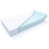 MSS Aqua Deluxe - 7 Zonen Wellness Kaltschaummatratze - 140 x 220 x 21 cm...