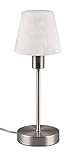 Trio Leuchten Tischleuchte Luis II 595700107, Metall Nickel matt, Glas...