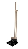 BURI Steh Kehrgarnitur 94cm mit langem Stiel ohne Bücken - Natur Besen Set mit...