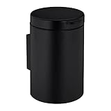 Relaxdays Kosmetikeimer Wandmontage, 3 Liter, Absenkautomatik, entnehmbarer...