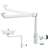 Vmxlso 1 1/4 Zoll Raumsparsiphon Waschtisch, 360° Einstellbarer Siphon...