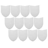 WRITWAA 12 StüCk Ritterschild Basteln Kinderschild Pappschild Weiß Diy...