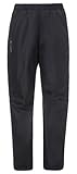 VAUDE Damen Women's Fluid Full-zip Pants Regenhose, Schwarz, 40 EU